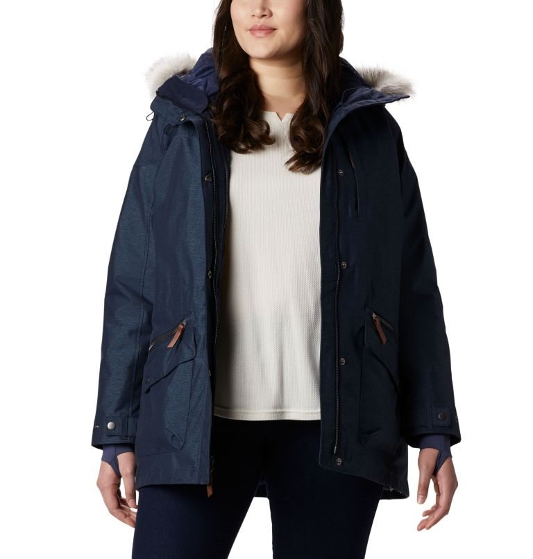 Women\'s Columbia Carson Pass Interchange Jackets Navy | Plus Size CA-L416L